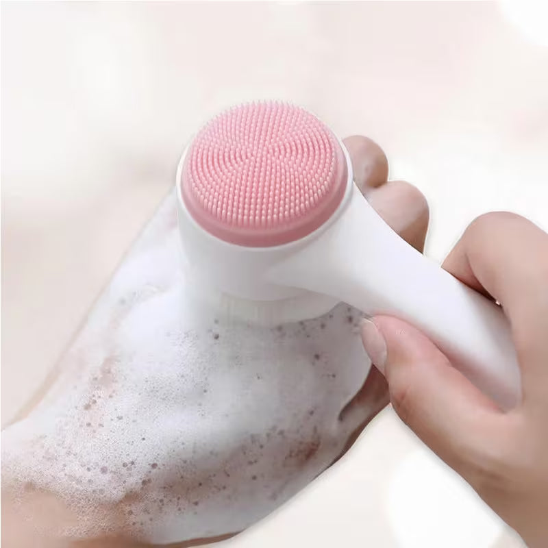 Random Color 5-Ball Roller Massager And Double-Sided Cleansing Brush Leg Muscle Relaxer Abdominal Full Body Manual Massage Tool